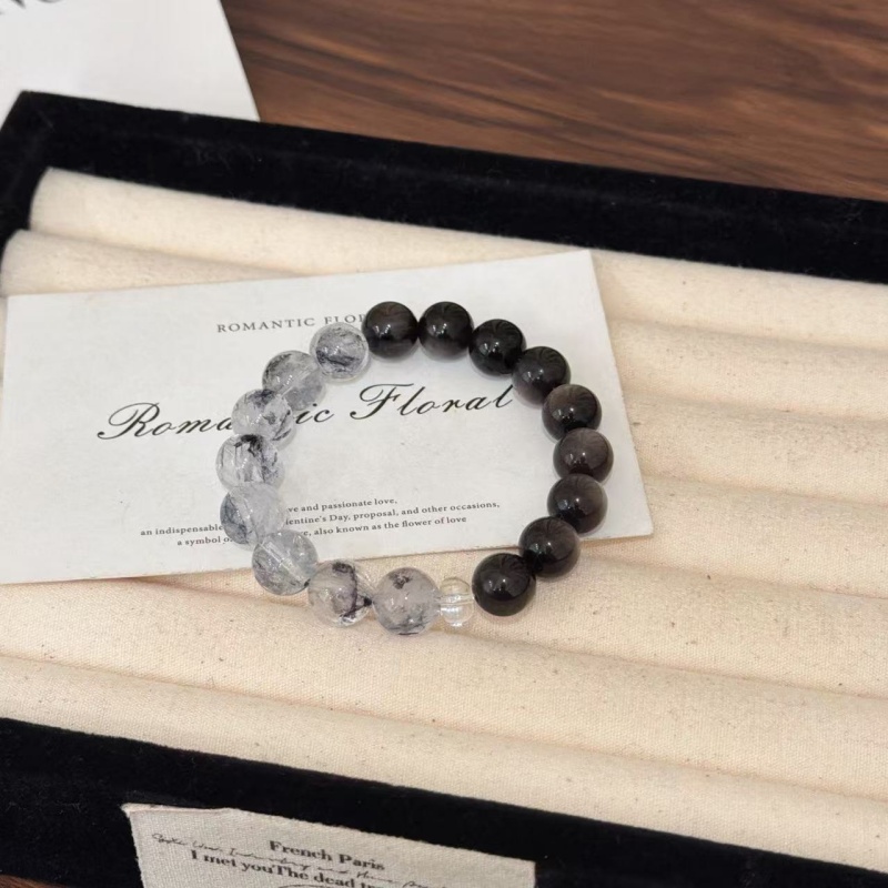 X2918闪灵钻银曜石手链高端轻奢手串多样性发一