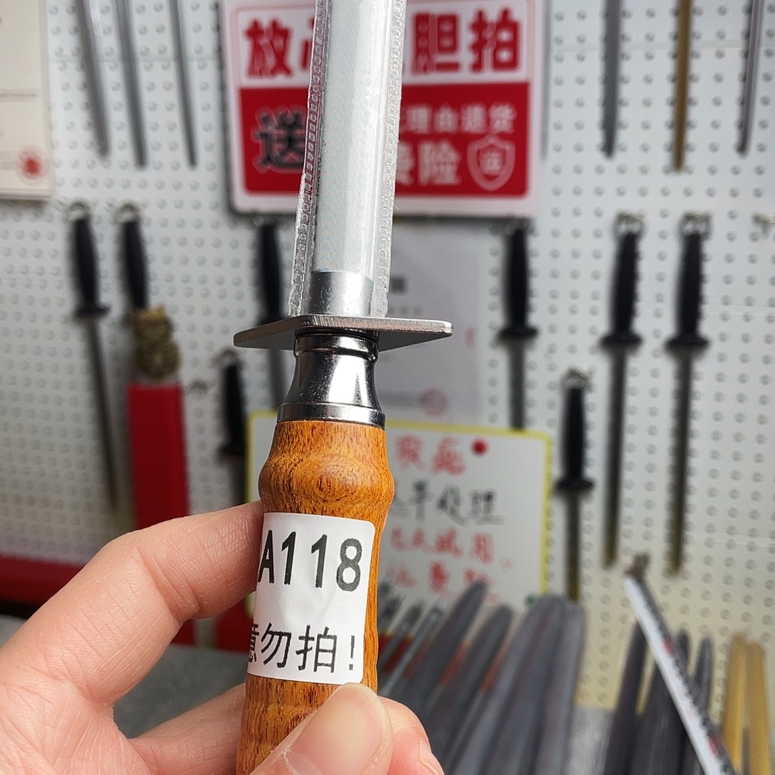 微瑕疵12寸超细纹分体式花梨木手柄——118