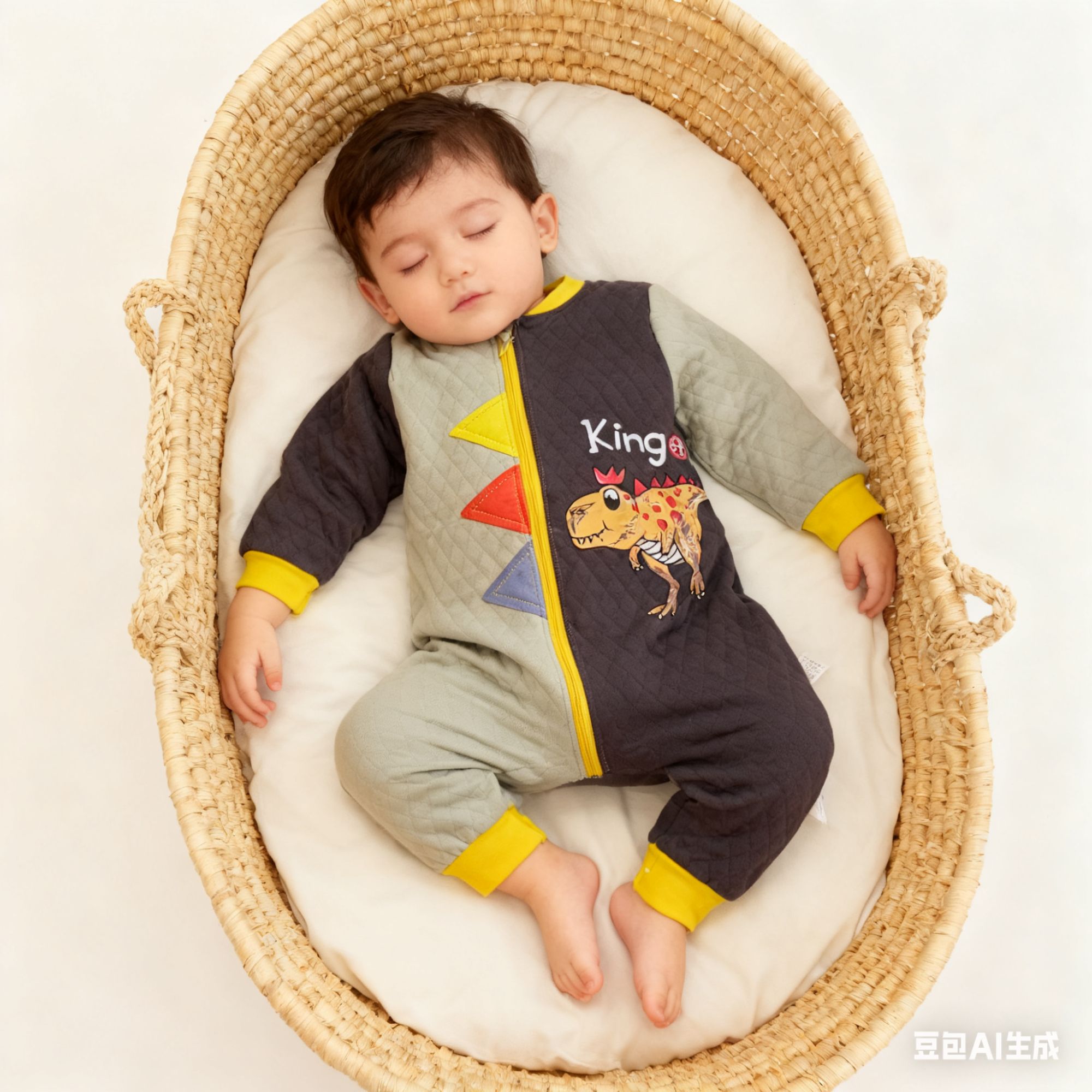 班吉熊秋冬三层保暖空气棉婴童睡袋