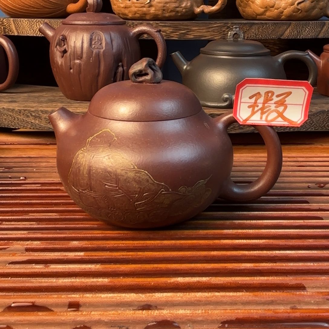 原矿老紫泥200cc如是紫砂壶