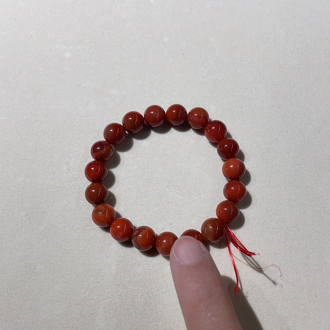 南红玛瑙未镶嵌手链