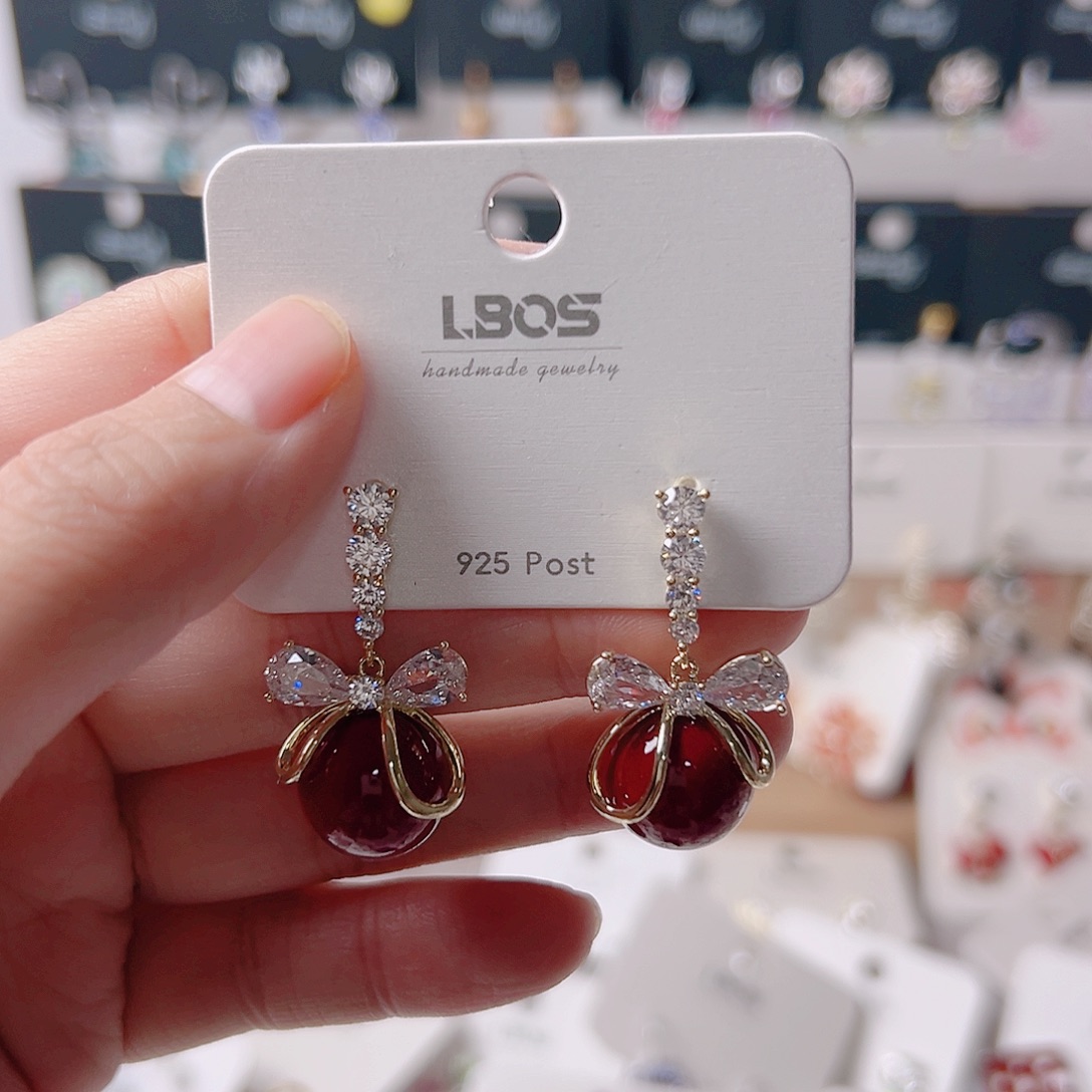 *****琉璃纯铜合金耳环的