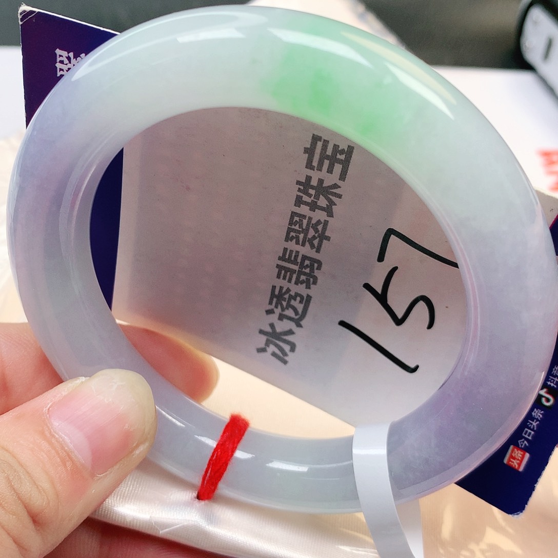 未镶嵌手镯翡翠缅甸纯天然A货翡翠春彩胖圆