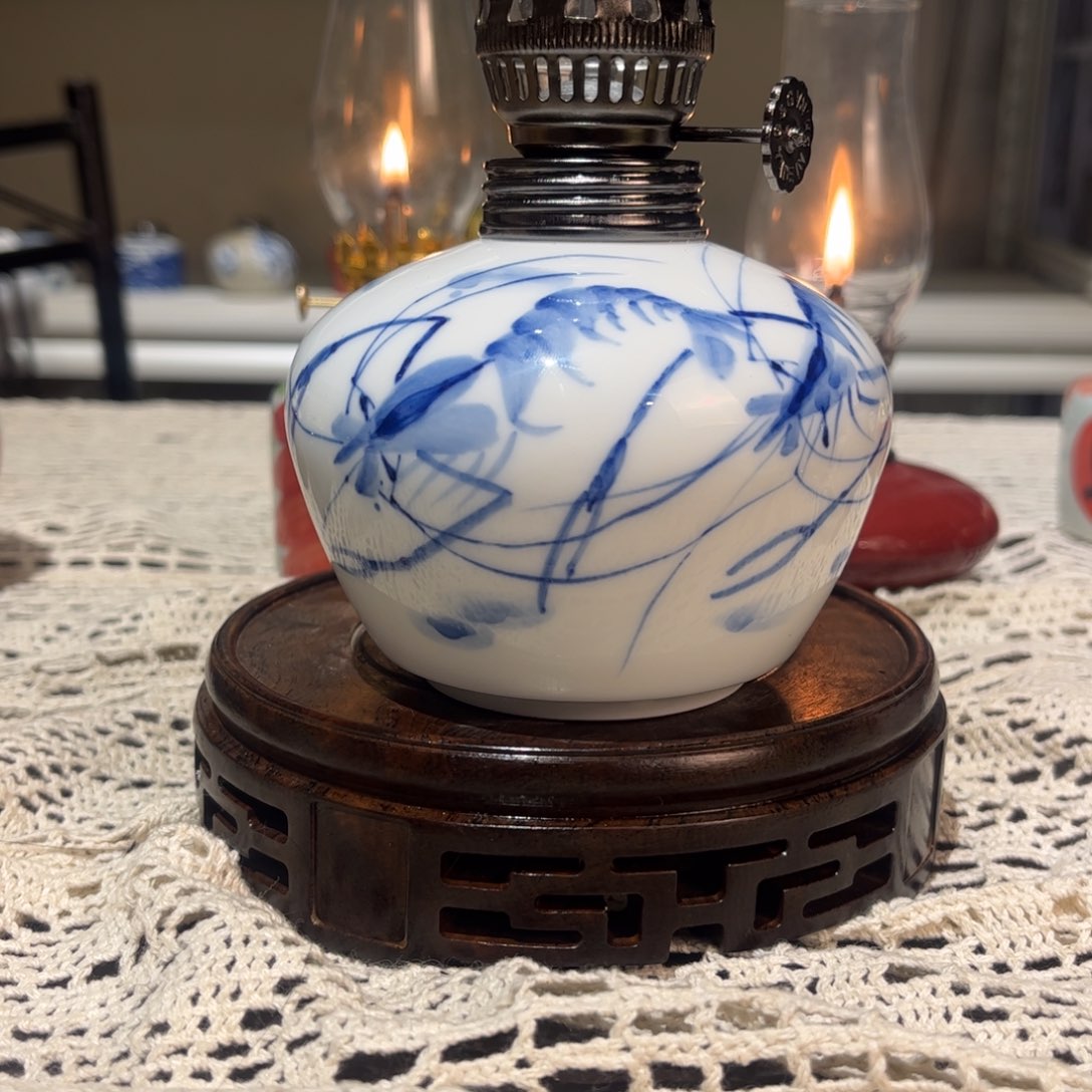 摆件景德镇陶瓷香薰灯