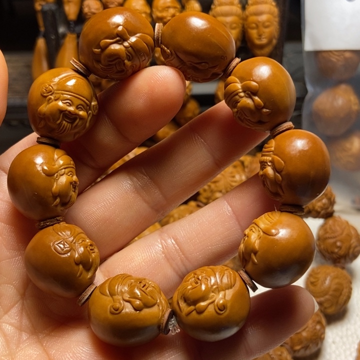【闪购商品】橄榄核手串/手链财神头