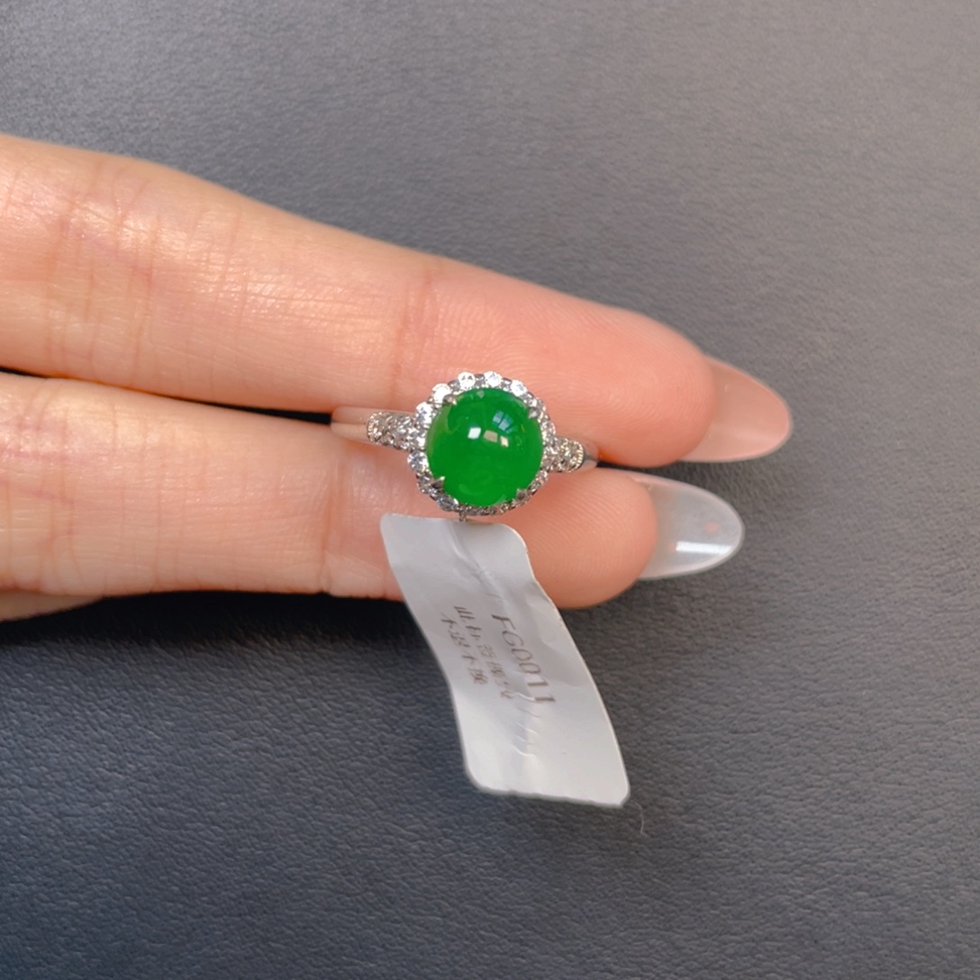 翡翠银S925镶嵌吊坠(不含链)