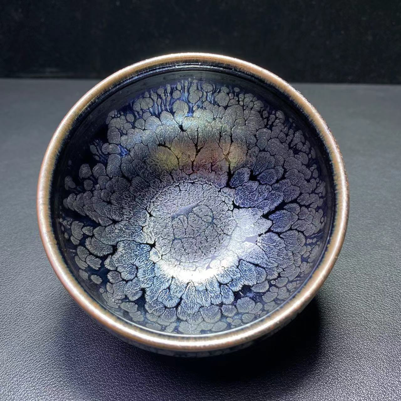 牡丹将军杯器型建窑建盏天目盏陶瓷主人杯茶杯原矿原釉品茗杯茶盏