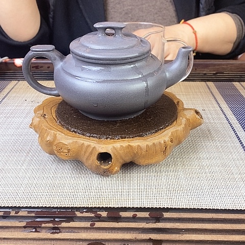 紫砂茶壶宜兴紫砂青灰300c c