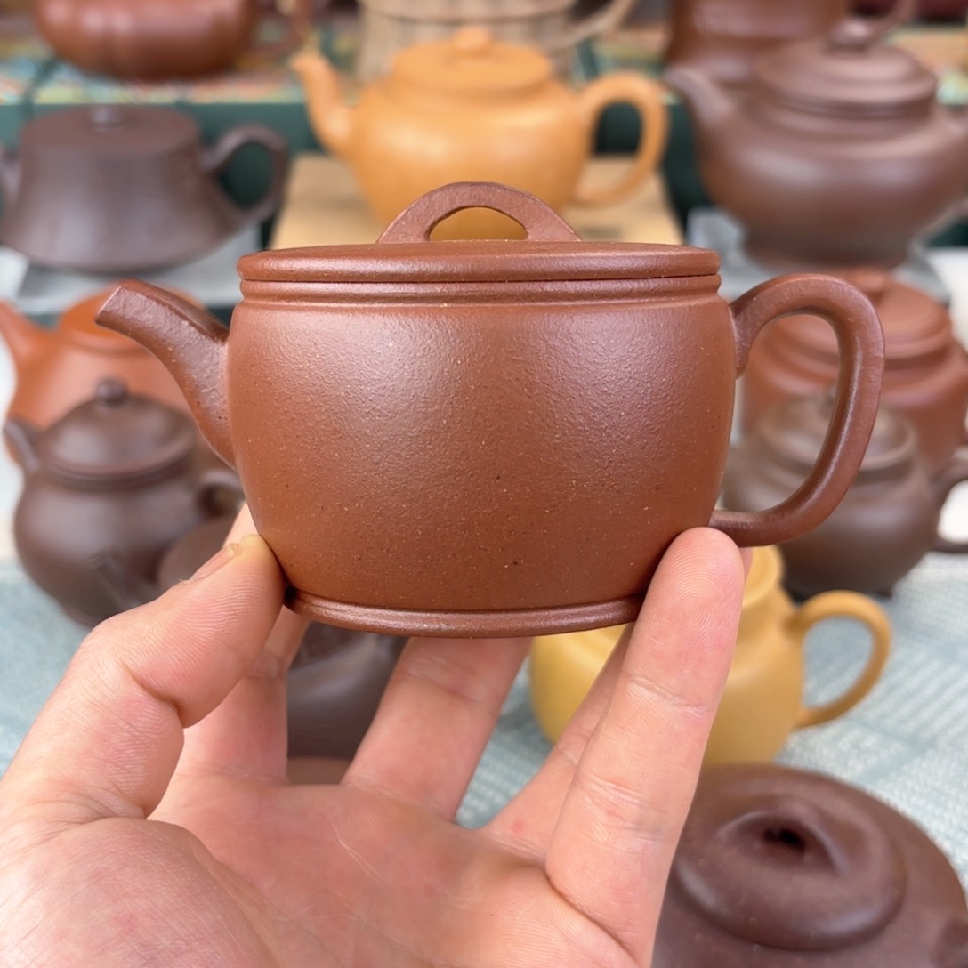 紫砂茶壶汉瓦 封釉 160cc