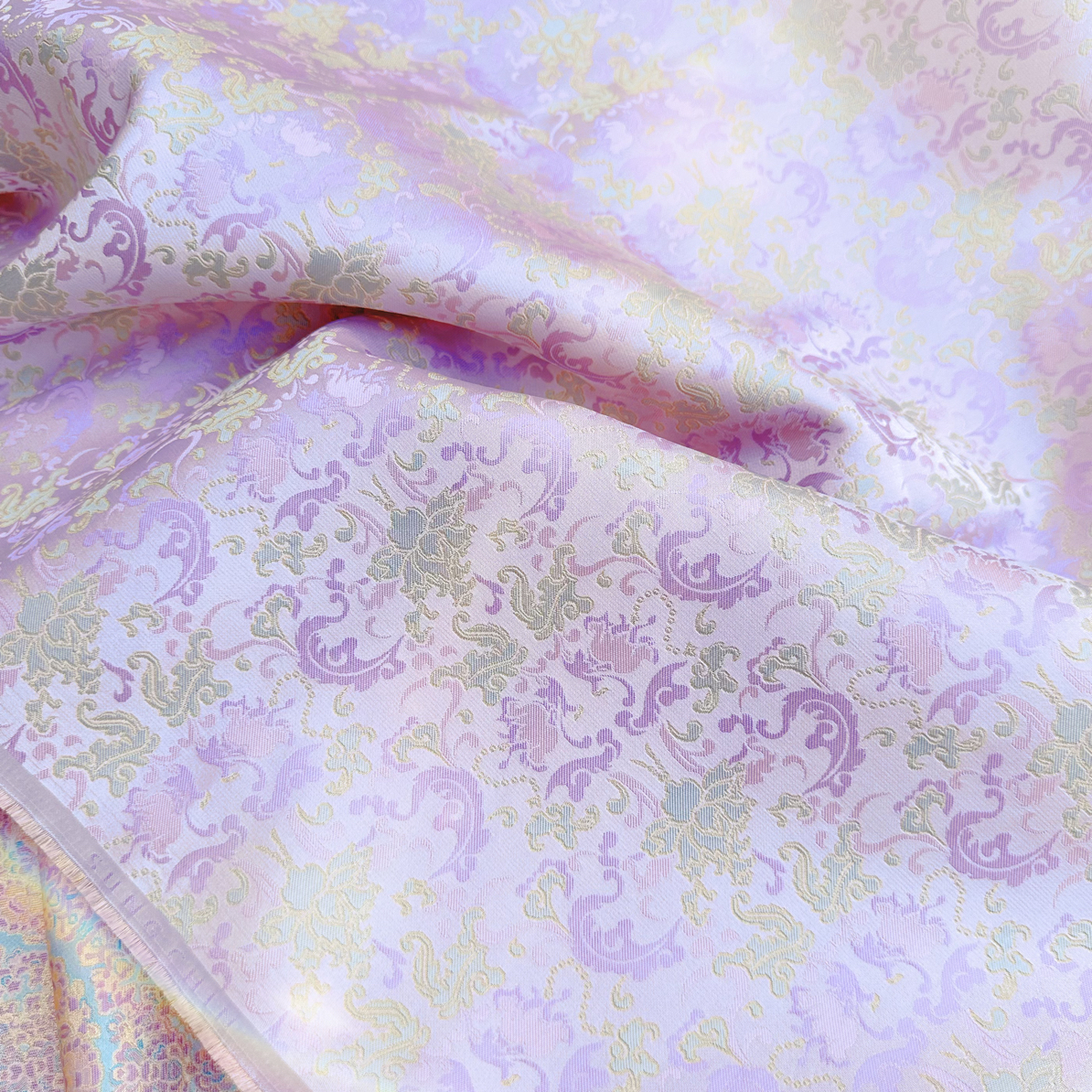 凤栖牡丹上久楷宋锦高档品牌宋锦布料名家宋锦手工做包包发夹葫芦