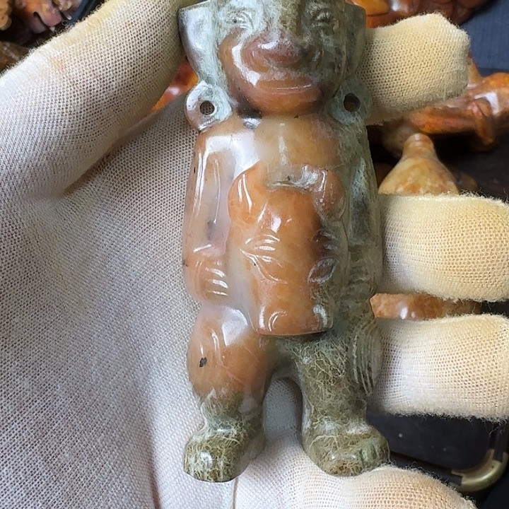 原***6和田玉未镶嵌挂件