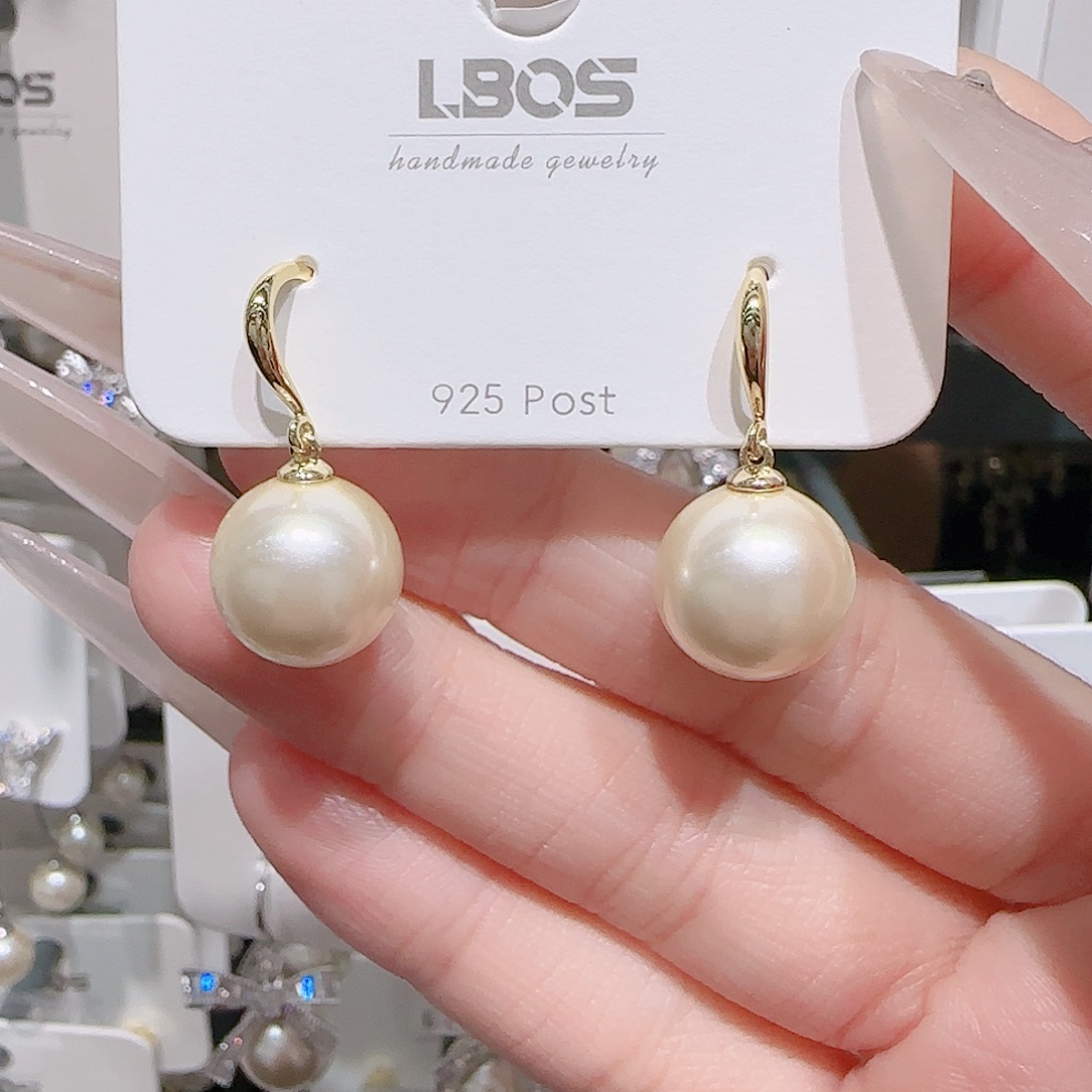 锆石铜合金925银耳环