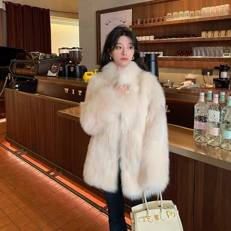 2025冬季毛毛外套韩版新款时尚爆款网红保暖气质百搭