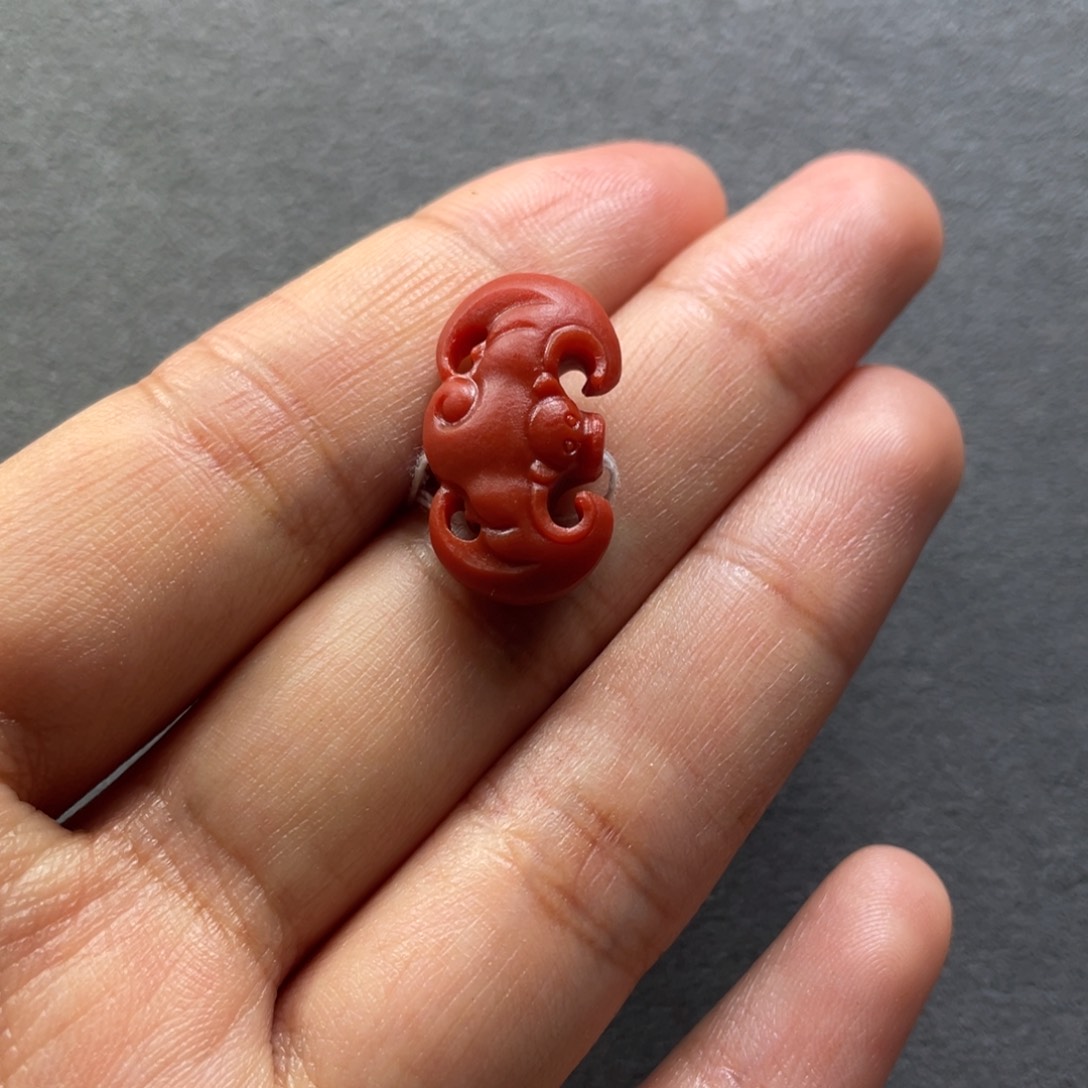 南红玛瑙配饰未镶嵌20.4mm