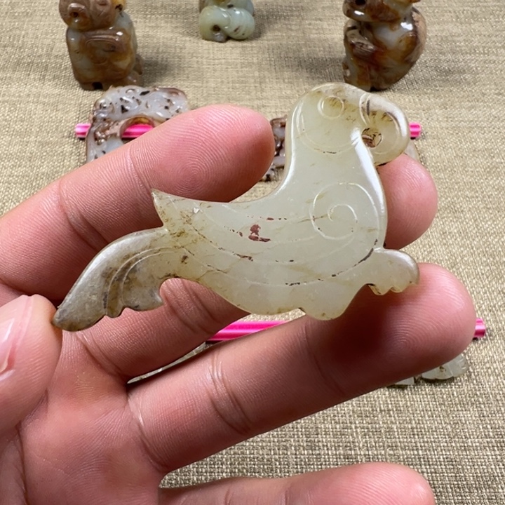 和田玉未镶嵌挂件