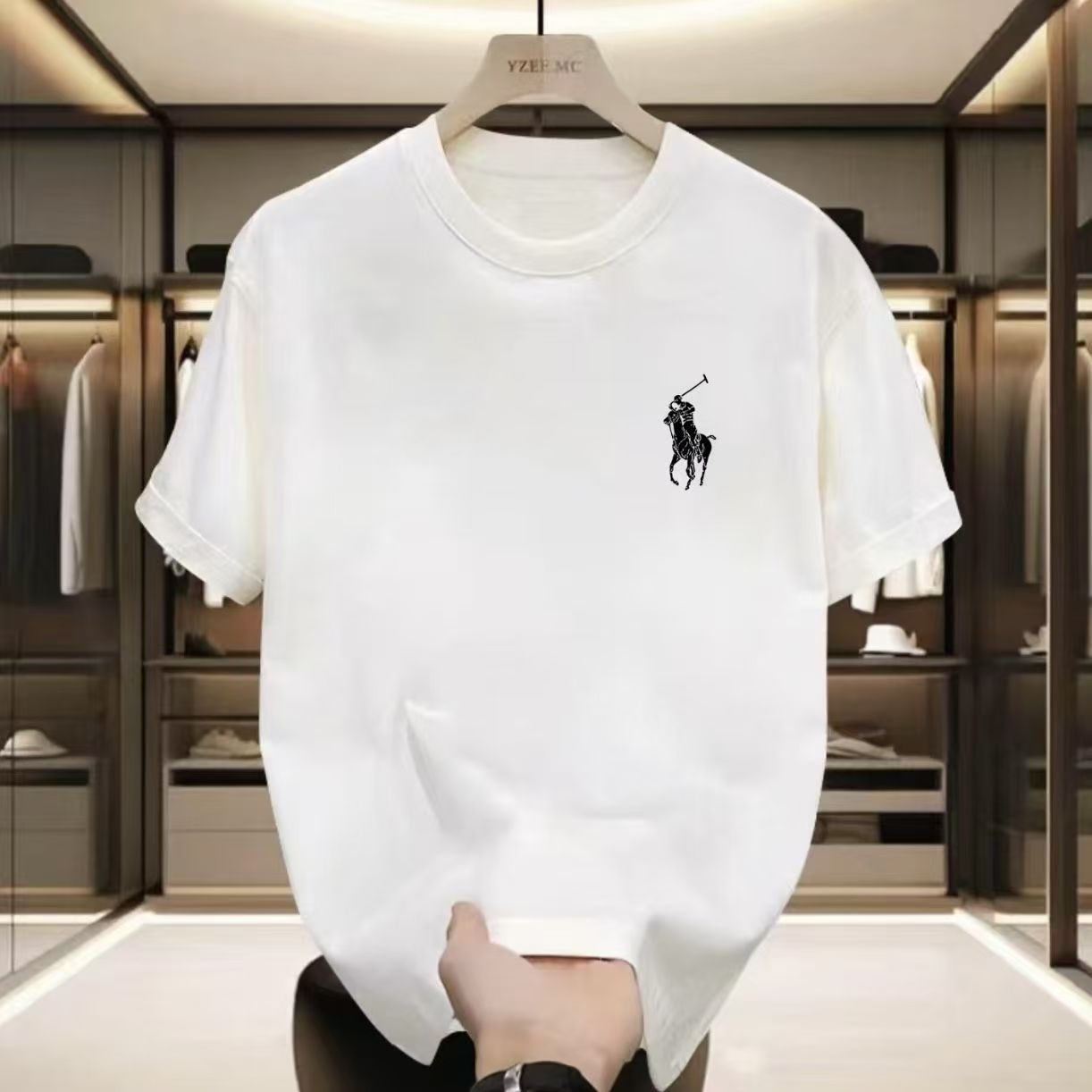 夏季圆领半袖上衣印花T恤夏季休闲潮流ins情侣春夏款宽松韩版