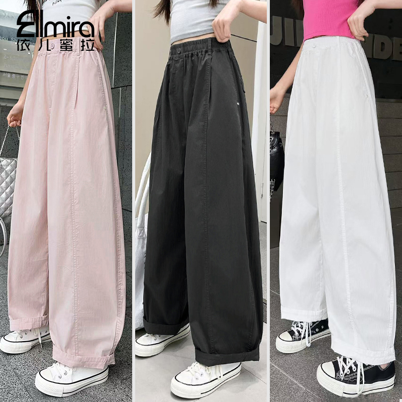 9269女童气球裤九分薄款夏装儿童长裤休闲裤速干宽松洋气大童裤子