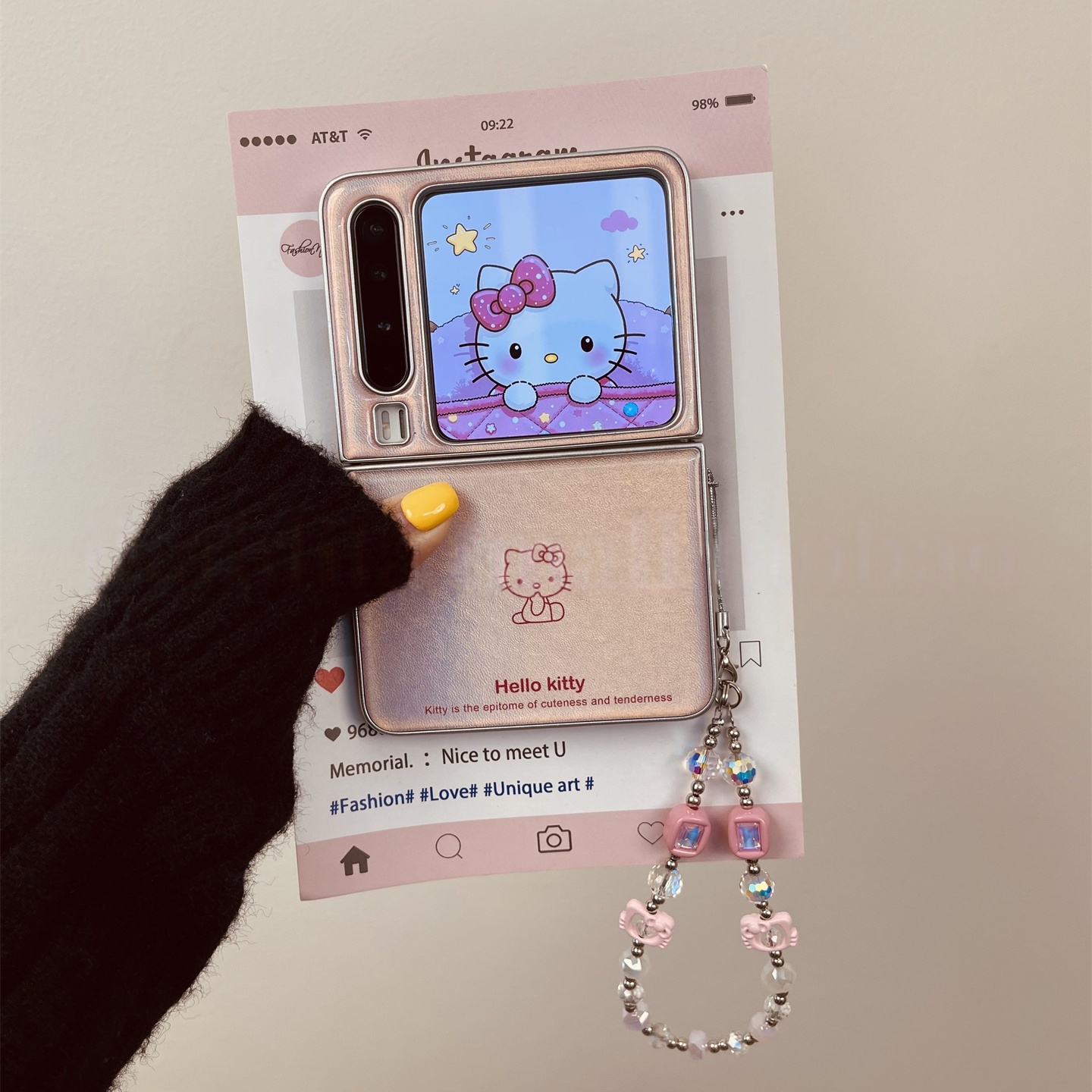 滴胶kt猫适用华为PuraX典藏版折叠屏手机壳pocket2创意zflip7FE女