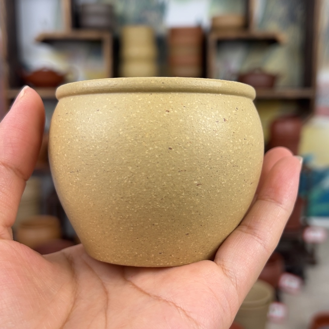 紫砂茶杯拙器甄选，纯原本矿。