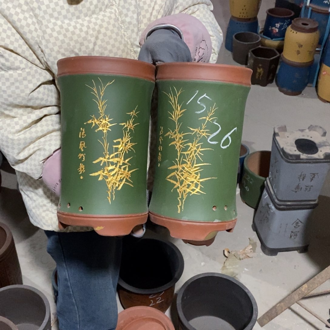 紫砂花盆紫砂艺人