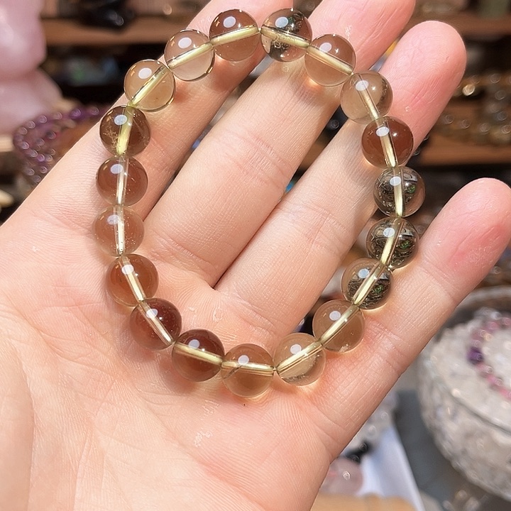 水晶手链未镶嵌茶晶