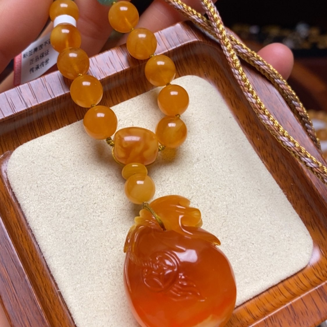 【闪购商品】蜜蜡颈饰未镶嵌项链