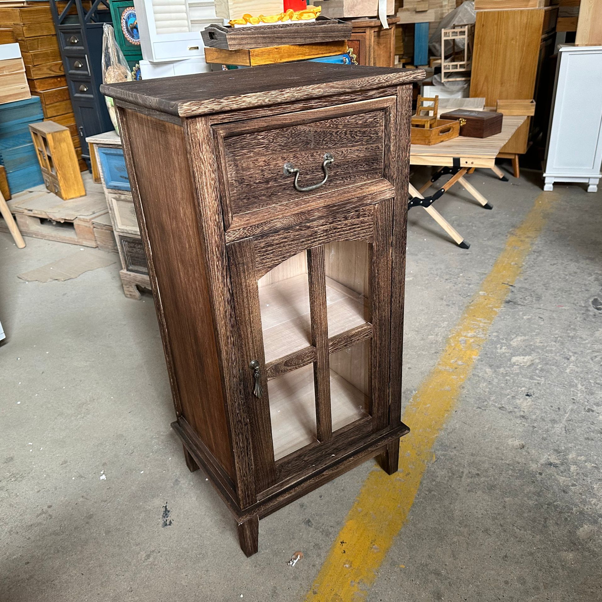 117单门一抽客厅卧室书房收纳小柜