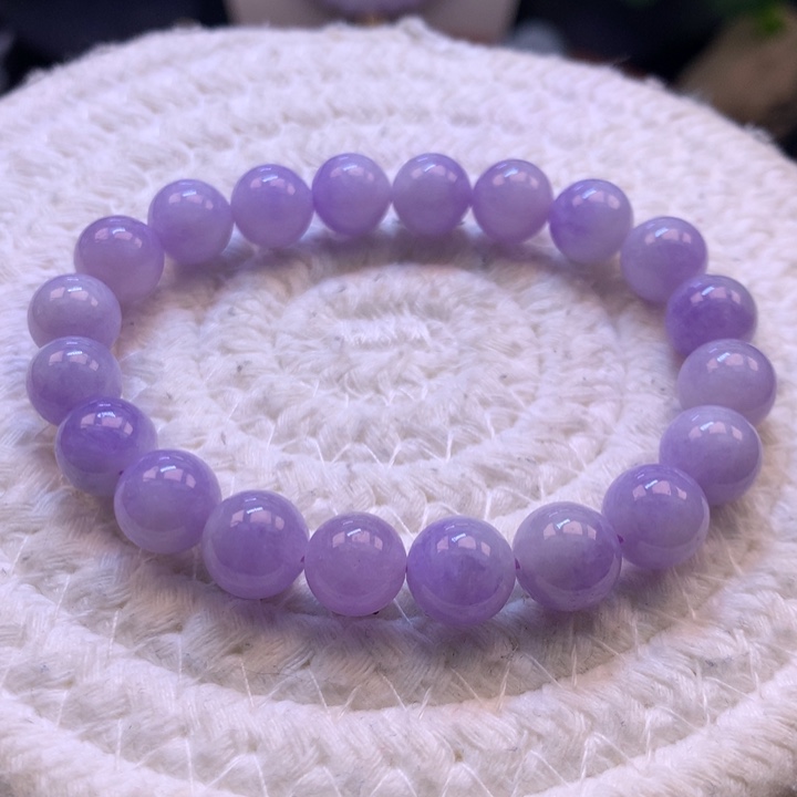 翡翠手串未镶嵌红妖紫手串