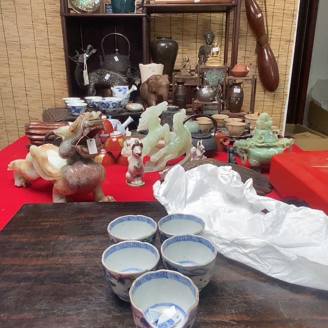 精美家用青花茶杯五客