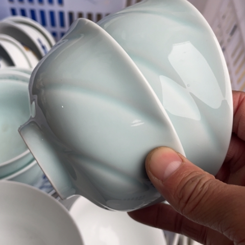 碟景德镇陶瓷5英寸青釉2个