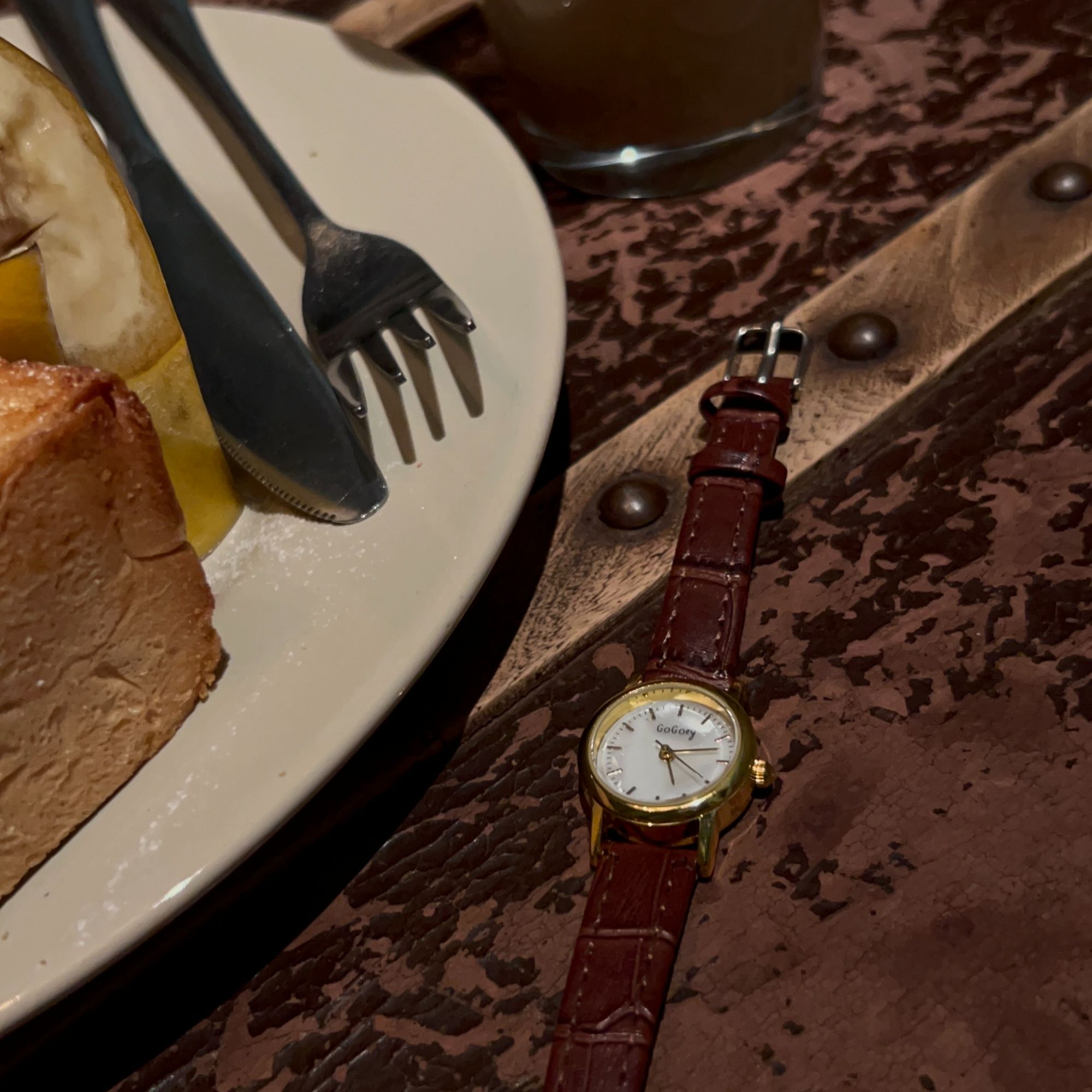 【野蔷薇】严选法式轻奢小众复古小表盘贝母盘百搭女表