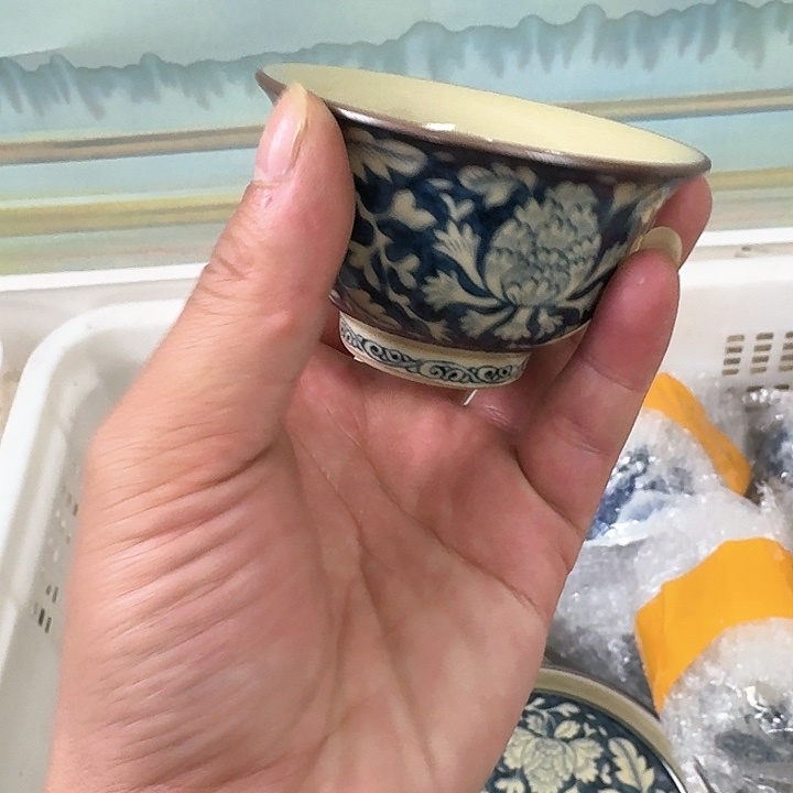 杯2号釉国色天香主人杯微瑕