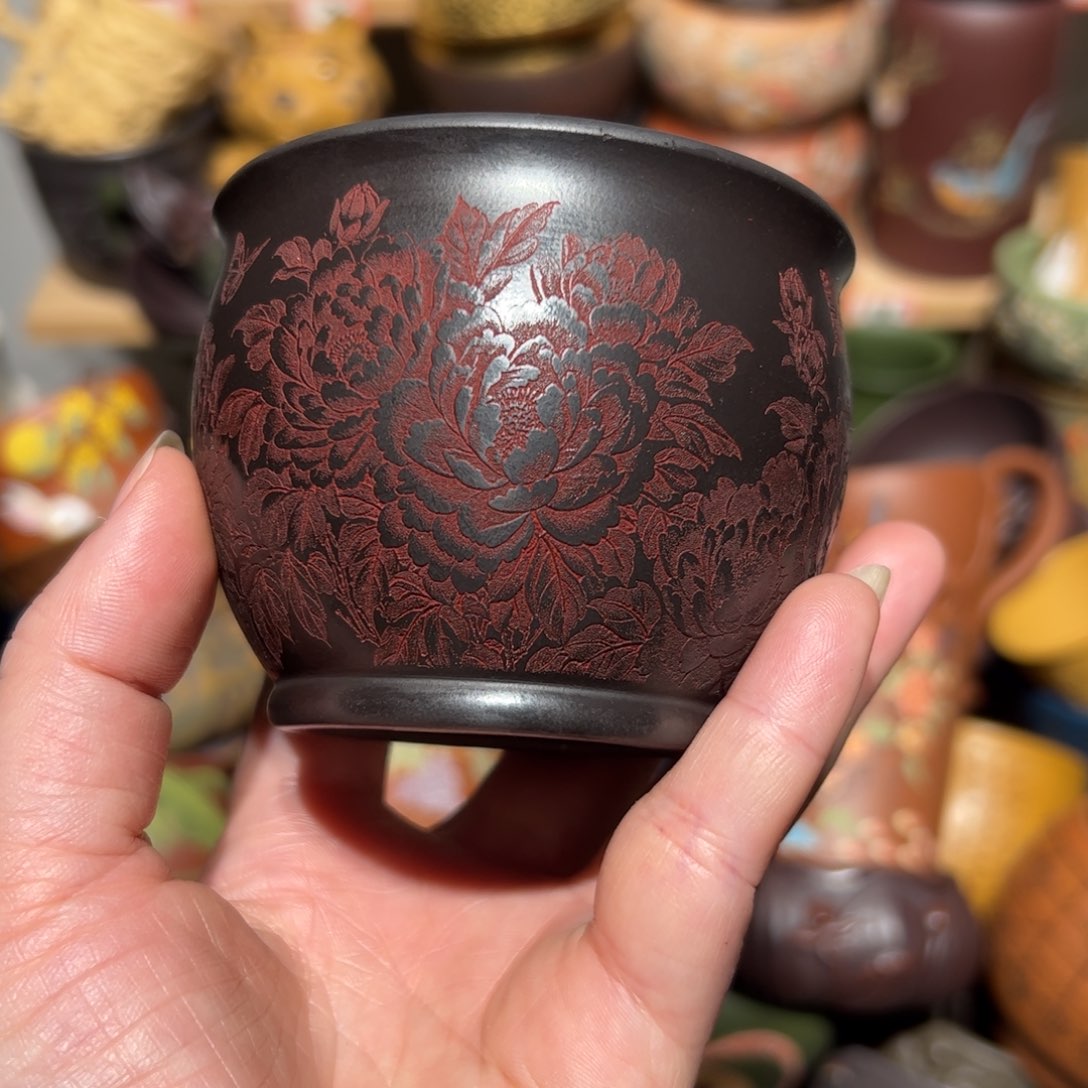 紫砂茶杯宜兴紫砂主人杯