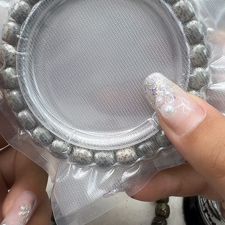 星月菩提手串65尽头卡姿兰绿包白星月菩提98桶单圈