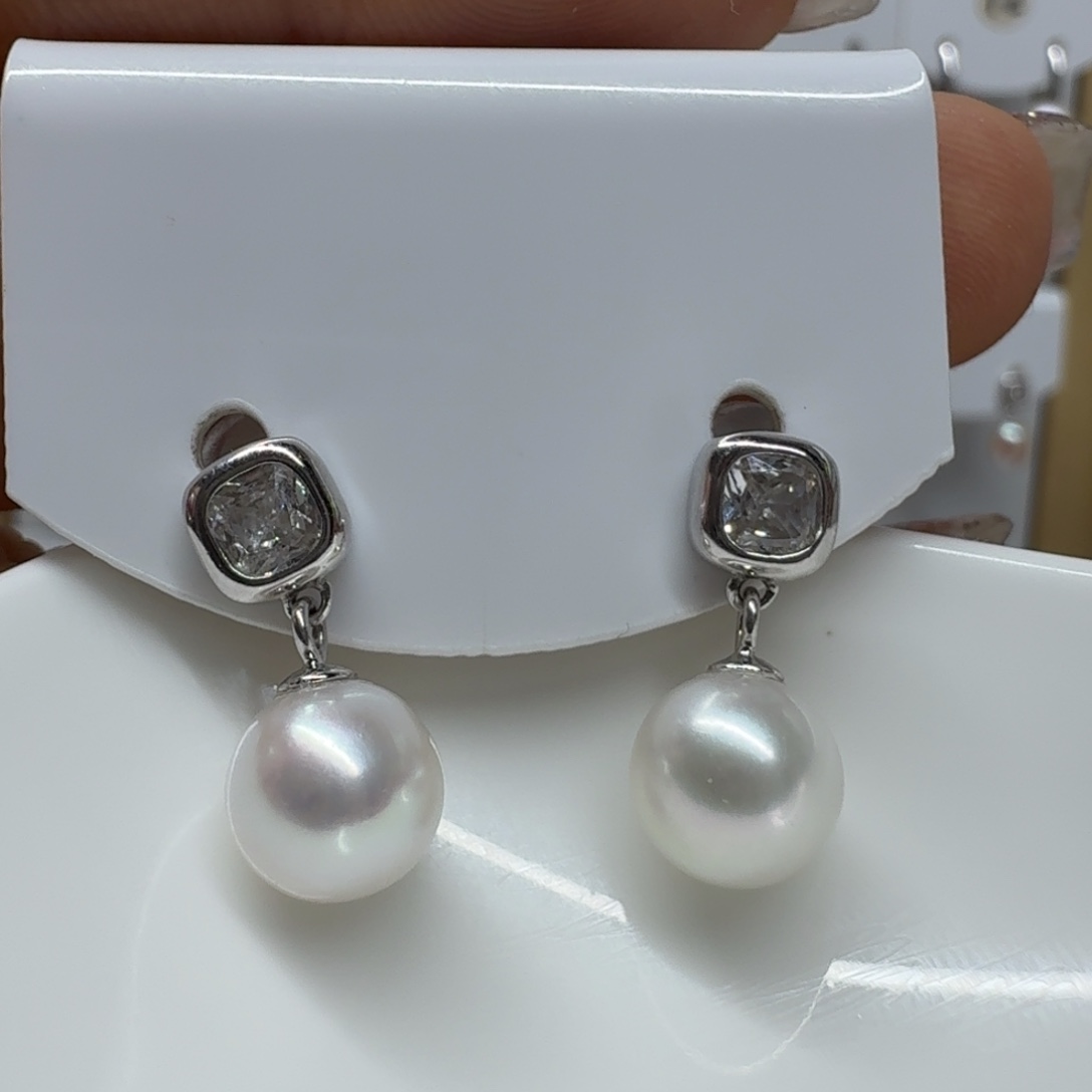 *****银S925镶嵌淡水珍珠耳饰珍珠8