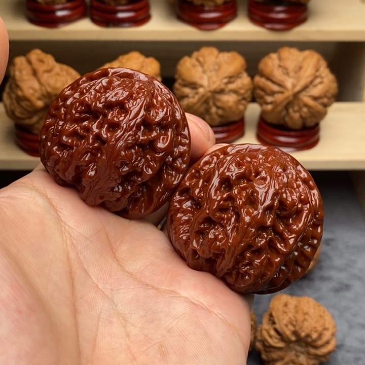 文玩核桃把件大粗筋