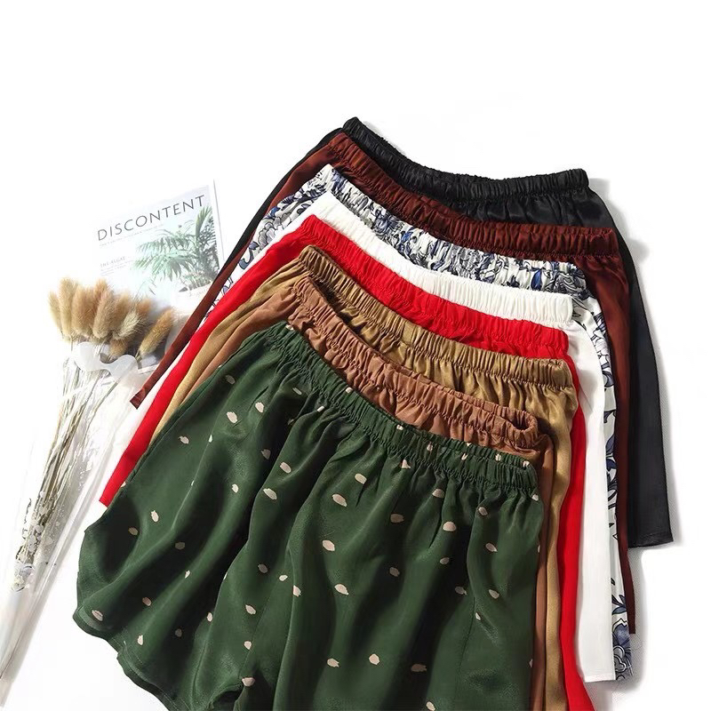 B（轻微瑕疵）4片桑蚕丝真丝短裤沙滩裤