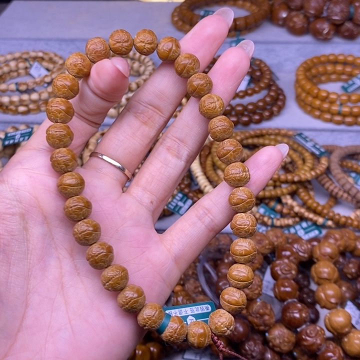 汉***包紫金鼠手串凤眼9实心