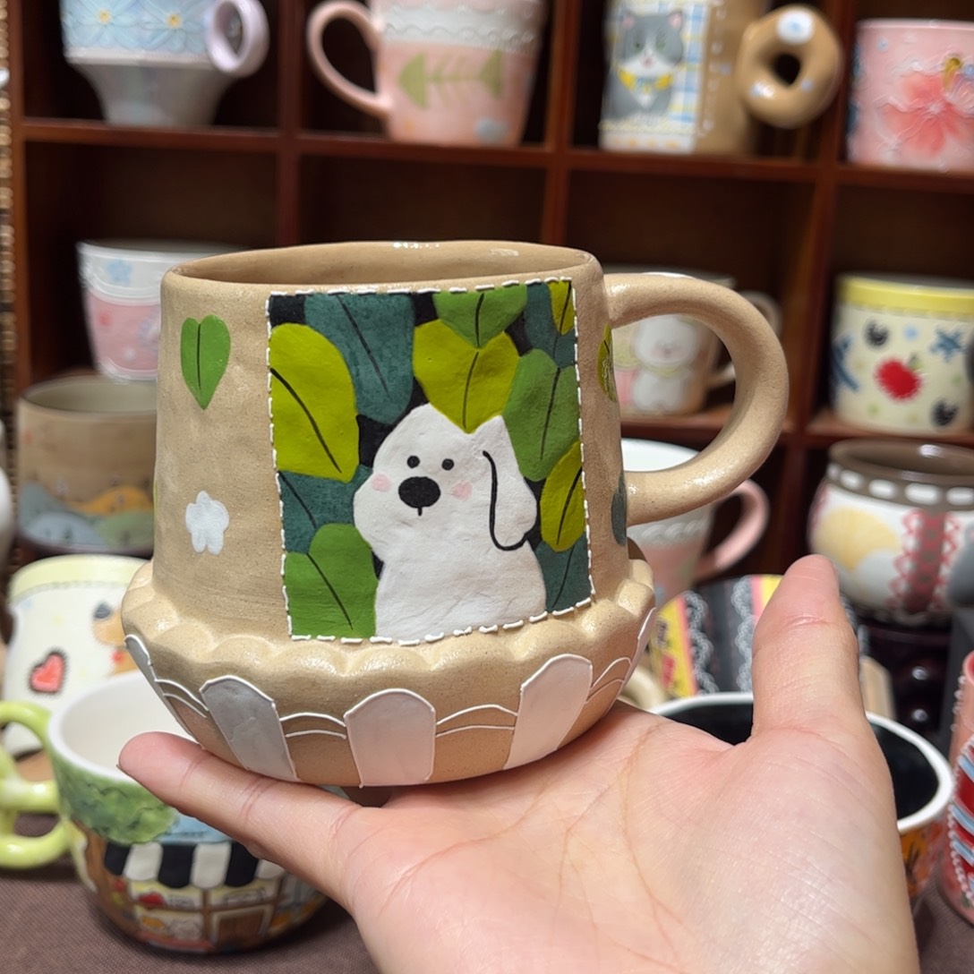 摆件陶景德镇陶瓷马克杯