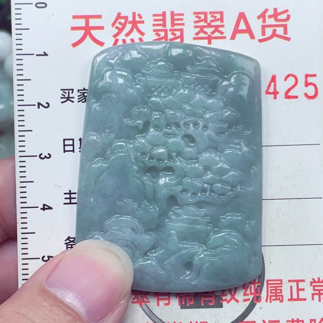 翡翠未镶嵌颈饰吊坠