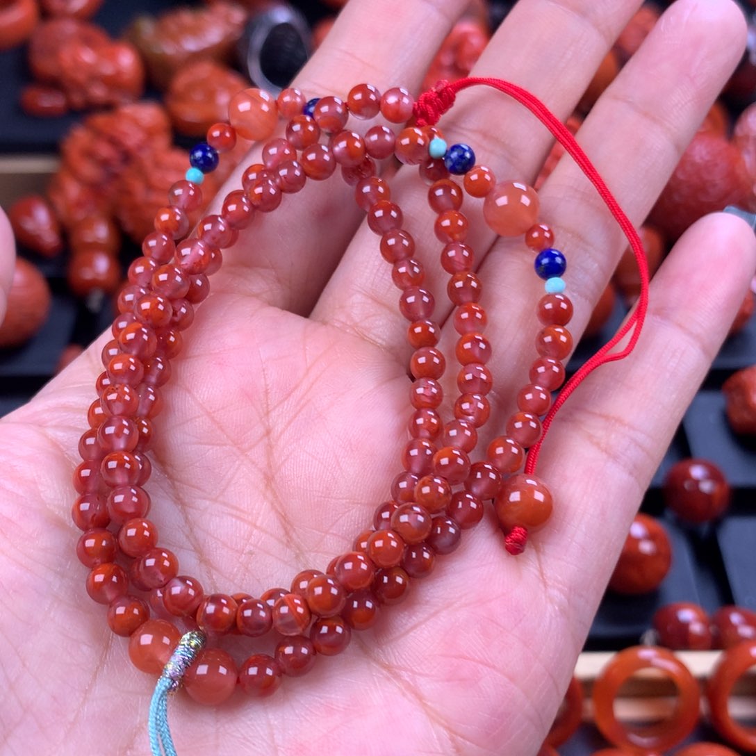 未镶嵌4mm南红玛瑙