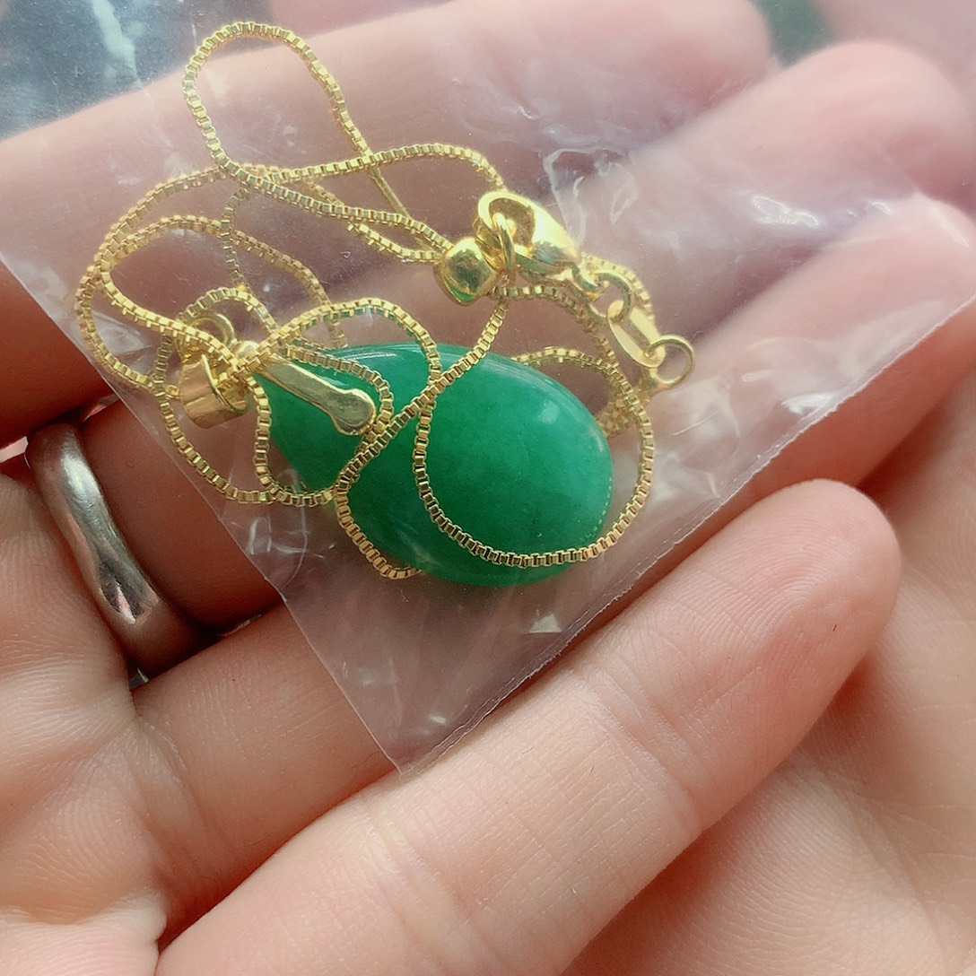 翡翠银S925镶嵌颈饰