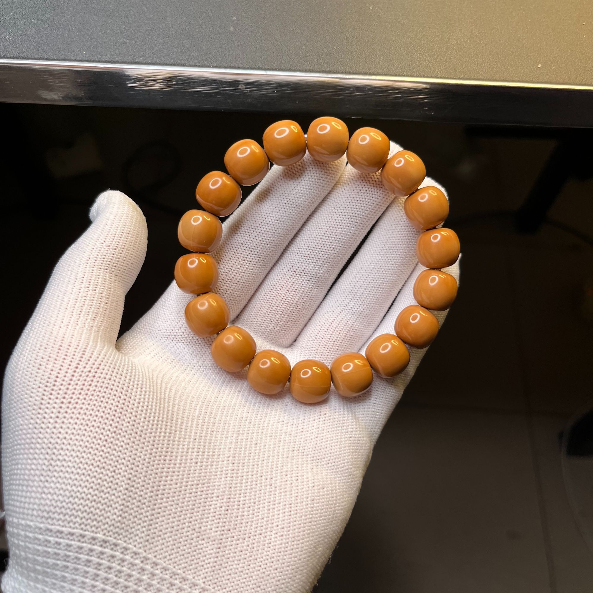 【烁昕猴头】全品龙岩极限弧老型 精工猴头核桃手串13mm左右