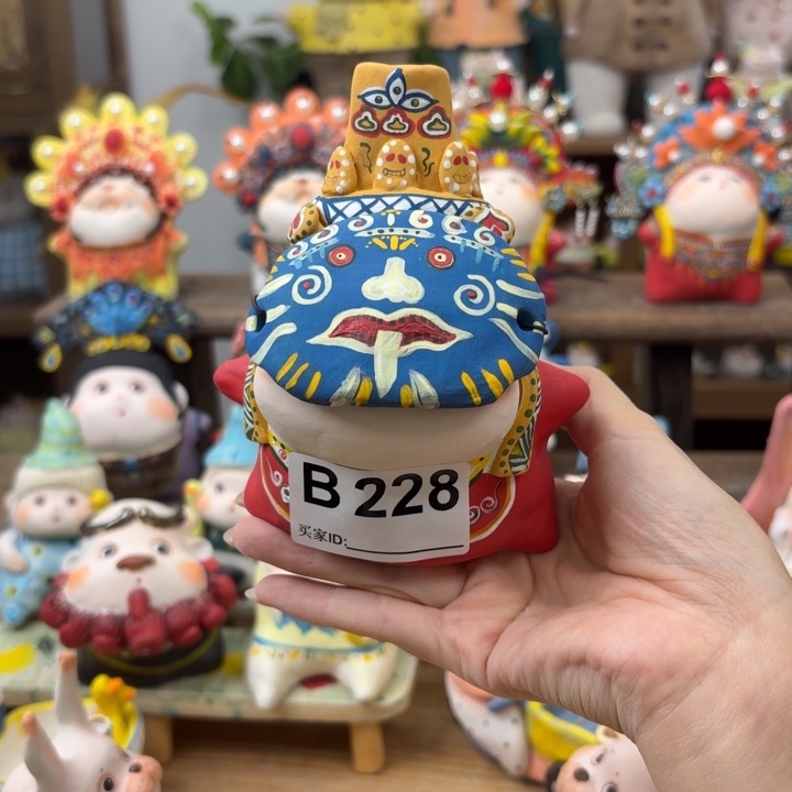 摆件手捏陶艺摆件