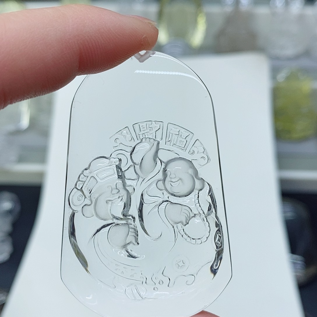 水晶颈饰未镶嵌吊坠