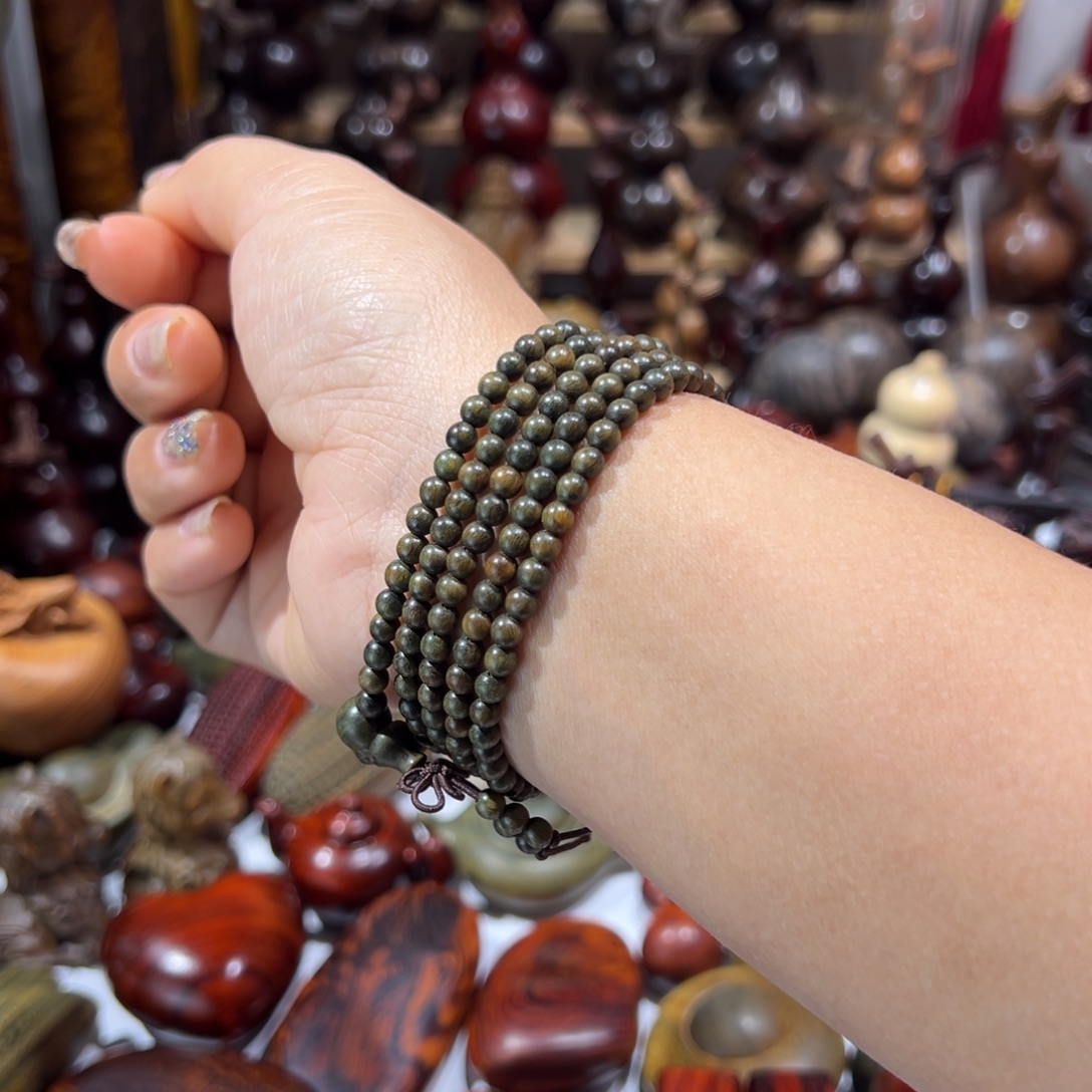 维腊木（绿檀）手串手串手串0.4