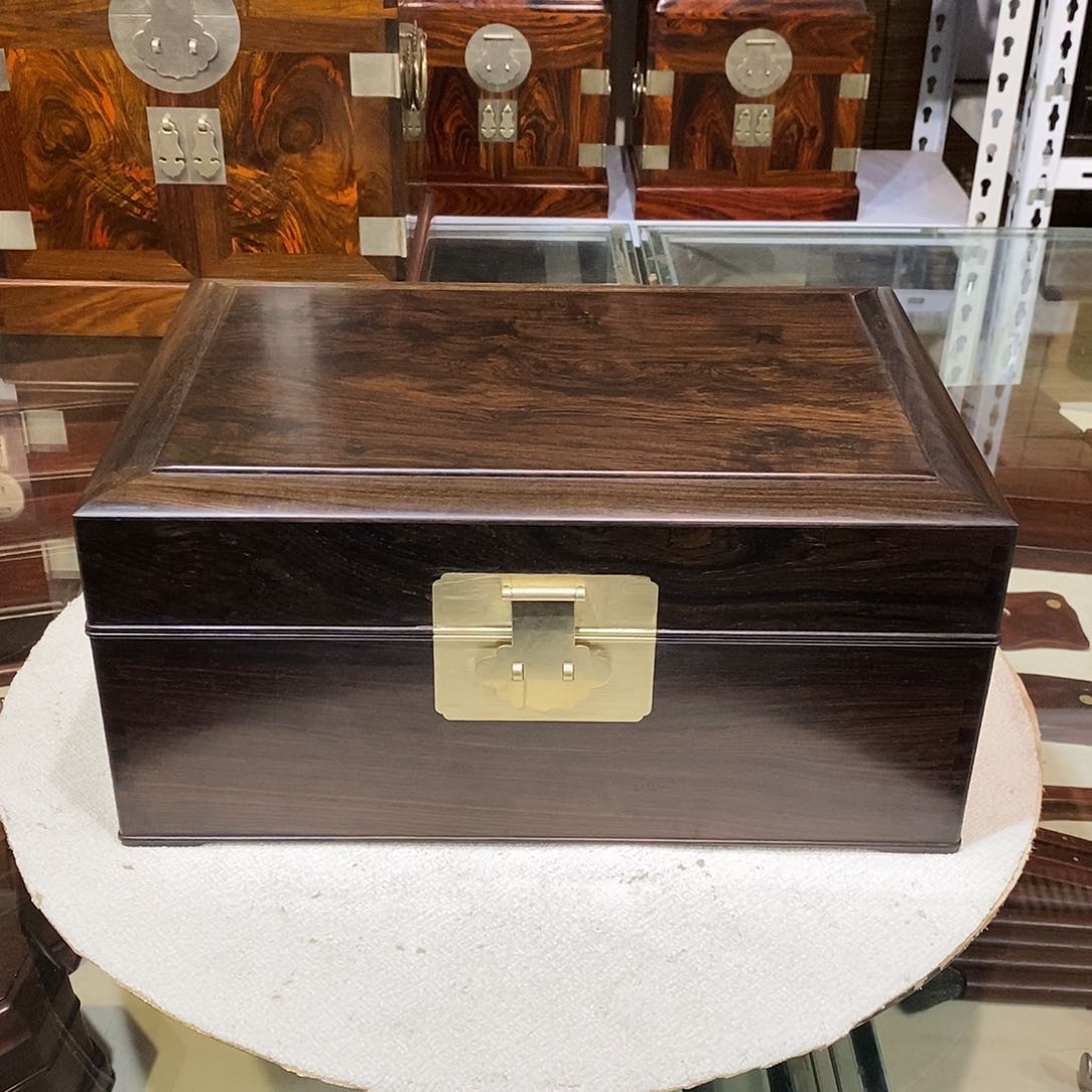 东非黑黄檀（紫光檀）独板收纳箱35/24/16