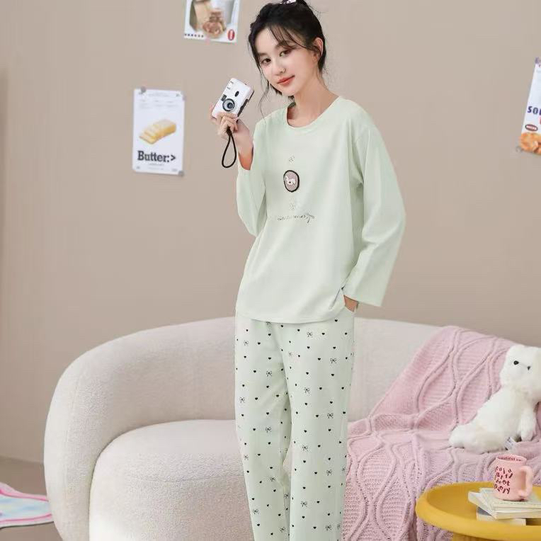 599女款长袖睡衣家居服爽棉【下单留言备注编码】