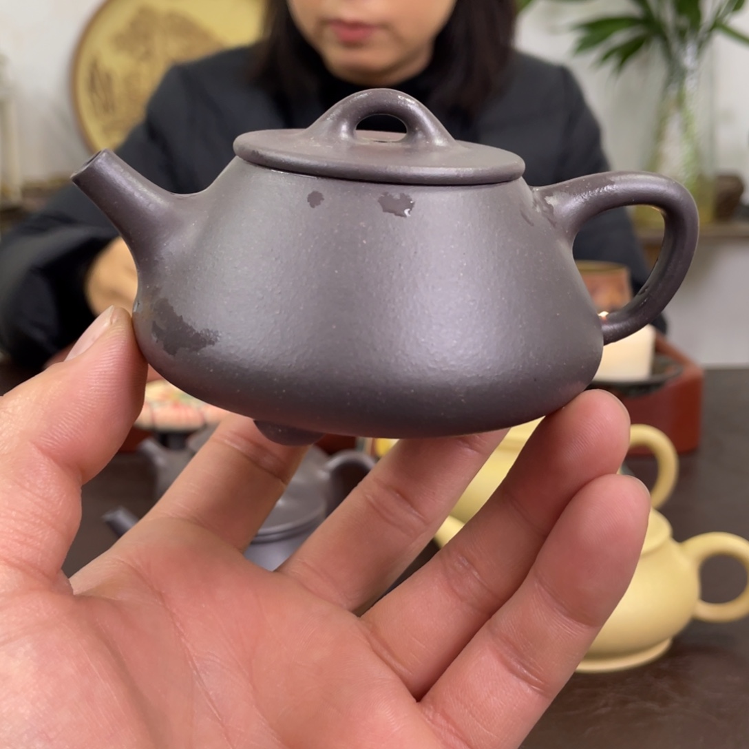 紫砂茶壶平盖石瓢