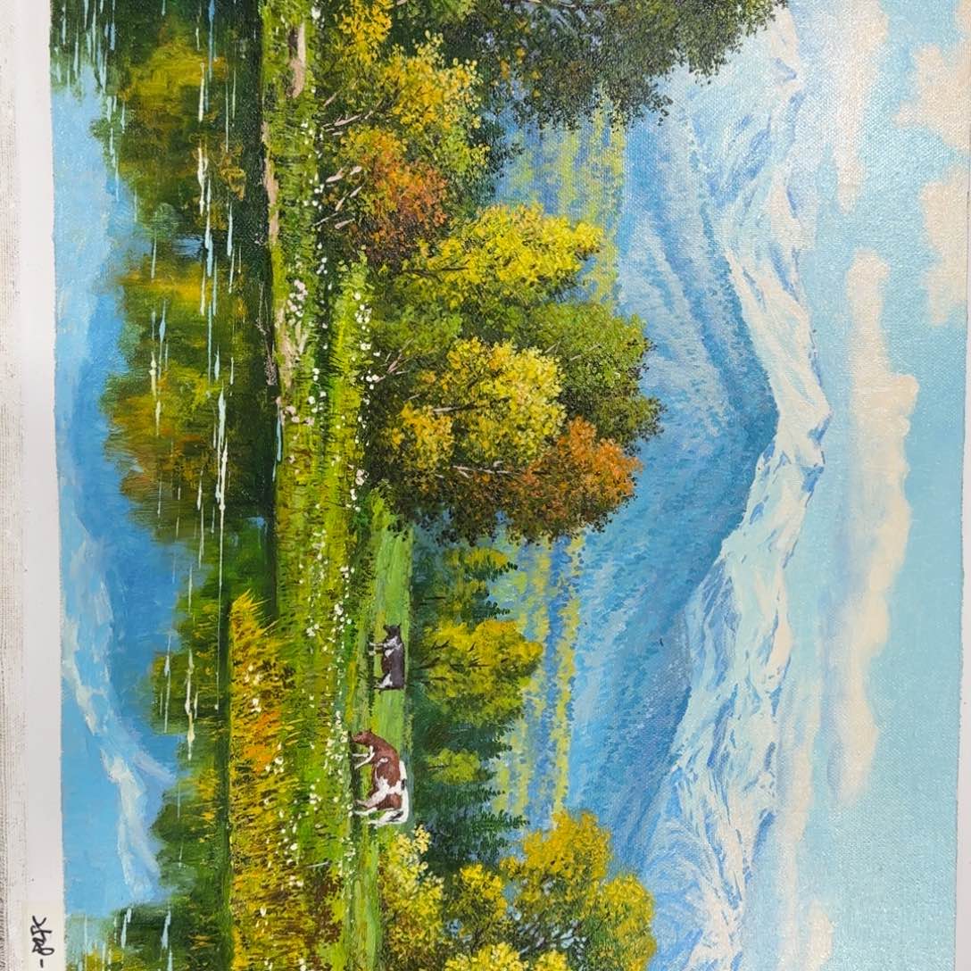 油画一起吃火锅的感觉